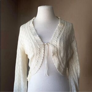 Vintage 00s 20% Angora Wool Knit Cardigan